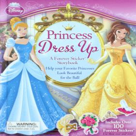 Princess Dress Up : A Forever Sticker Storybook - 보드북