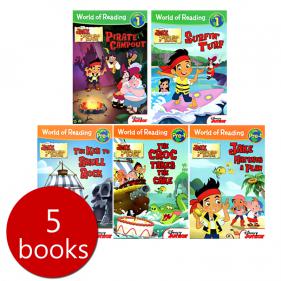 world of reading Jake and the Never Land Pirates 5books level pre-1 - 페이퍼북
