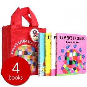 Elmer Bag Collection - 엘머 4권 리틀 보드북 백 세트