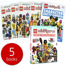 Dk LEGO minifigures Character Collection Sticker Bks & Encyclopedia 5books Box Set
