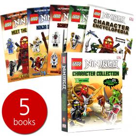 DK LEGO NINJAGO Character Collection Sticker Bks & Encyclopedia 5books Box Set