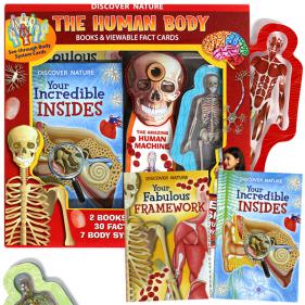 Discover Nature The Human Body Books &amp; Viewable Fact Cards
