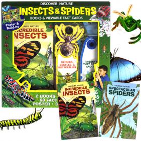 Discover Nature Insects&Spiders Books & Viewable Fact Cards