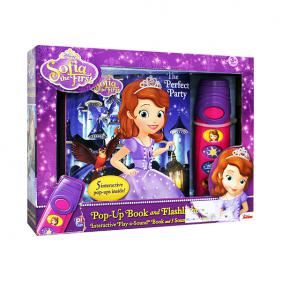B급)Disney Sofia the First: Pop-Up Book and Flashlight Set