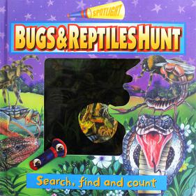 Spotlight Bugs and Reptiles Hunt Search find and count -하드커버북