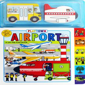 Playtown Airport A Lift-the-Flap Book Vehicle Set - 플레이타운 공항 플랩북