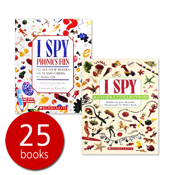 스콜라스틱 I Spy Phonics Fun(12Books+1CD) + I Spy Readers Collection(13Books) - 페이퍼북