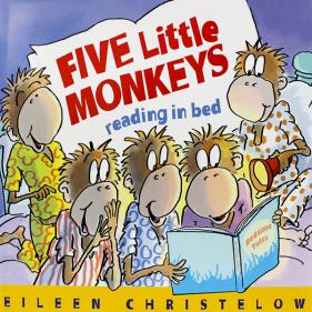 Five Little Monkeys Reading in Bed - 하드커버북