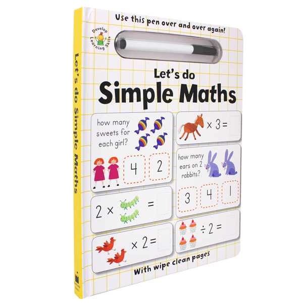 Lets do Smple Maths With Wipe Clean pages - 하드커버북