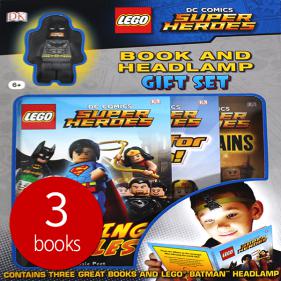 LEGO DC Super Heroes Gift Set Book and Batman Headlamp - 하드커버북