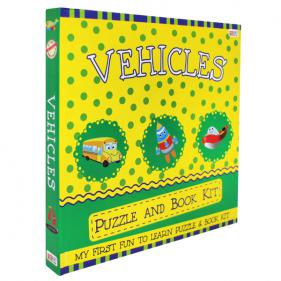 Vehicles Puzzle and Book Kit - 하드커버북