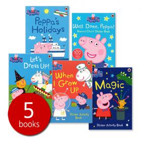 Peppa Pig Sticker Activity 5 Books Set - 스티커 액티비티 5권 세트
