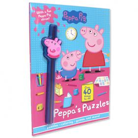 Peppa Pig Little Piggy Puzzles : With a Fun Peppa Pig Straw! - 페이퍼북