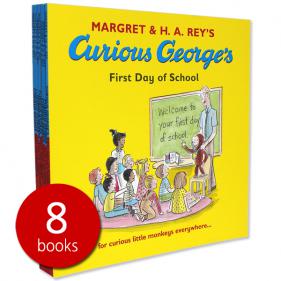 Curious George New Adventure Series 8 Books Set - 페이퍼북