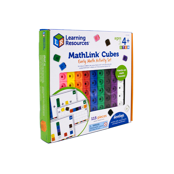 Learning Resources : Mathlink Cubes Early Math Activity Set (115 pieces)