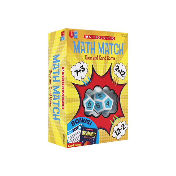 스콜라스틱 Math Match Dice and Card Game (1 to 4 Players)