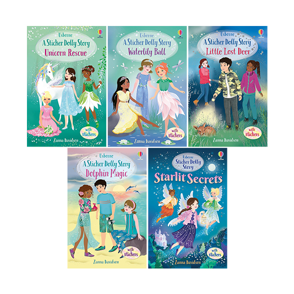 어스본 Usborne Sticker Dolly Stories 5 Books Set - 챕터북/페이퍼북