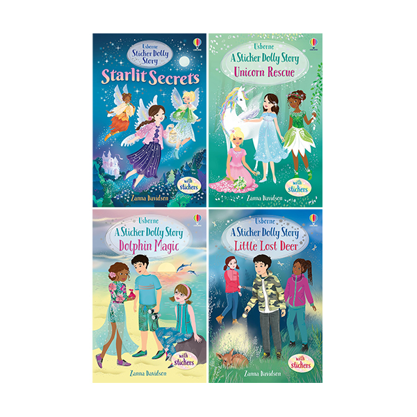 어스본 Usborne Sticker Dolly Stories 4-Book Set - 챕터북/페이퍼북