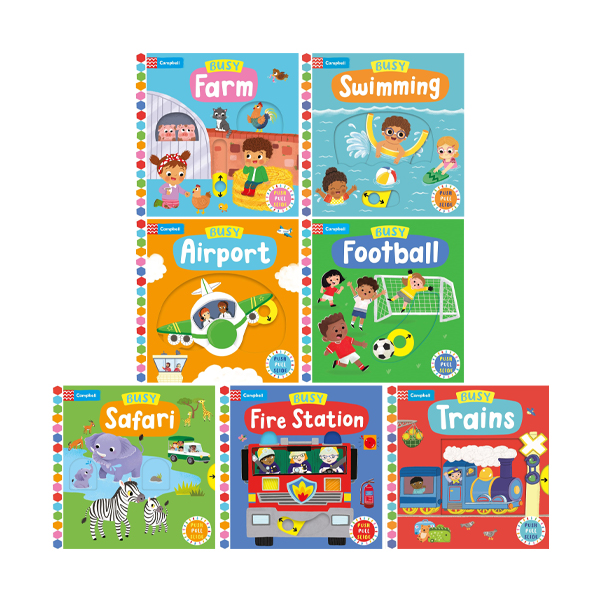 Campbell Busy 7 Books Set (QR음원 포함) - 조작보드북