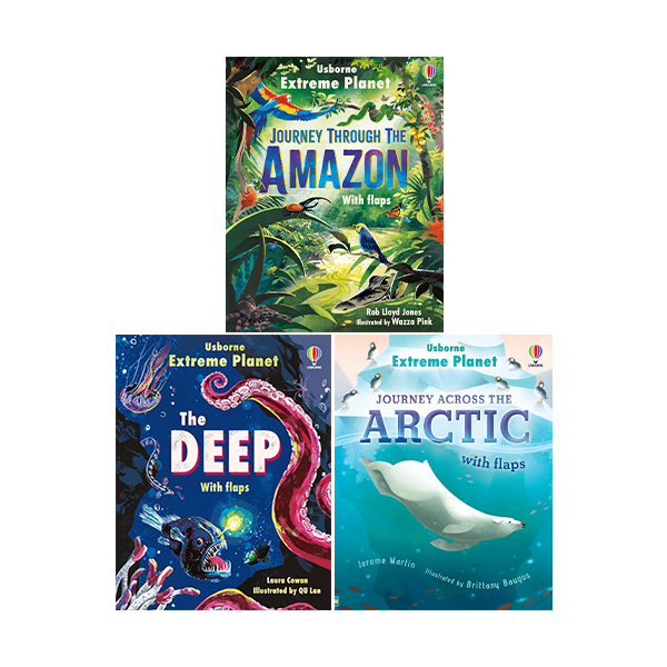 어스본 Usborne Extreme Planet 3-Book Set - 플랩북/보드북