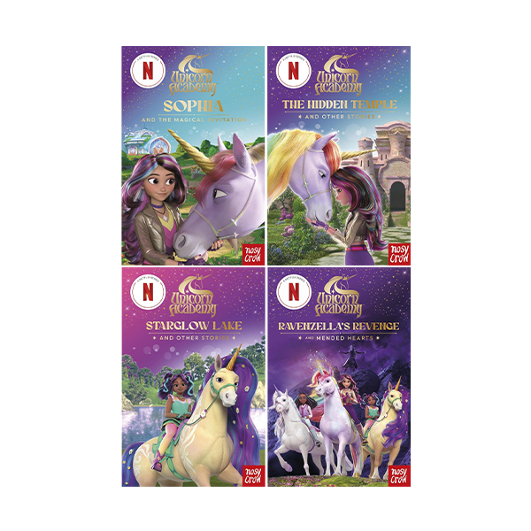 넷플릭스 시리즈 Unicorn Academy 4-Book Set  - 챕터북/페이퍼북