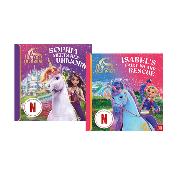 넷플릭스 시리즈 Unicorn Academy 2 Books Set (QR음원 포함) - 페이퍼북