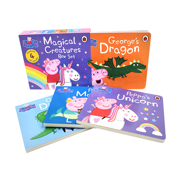 Peppa Pig Magical Creatures Box 4 Books Set - 보드북