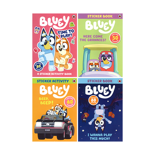 Bluey Sticker Activity Book 4 Books Set - 액티비티북/페이퍼북