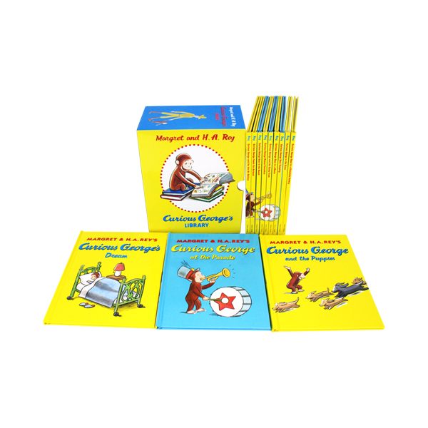 Curious George`s Library 12Books Stories Box Set - 하드커버북