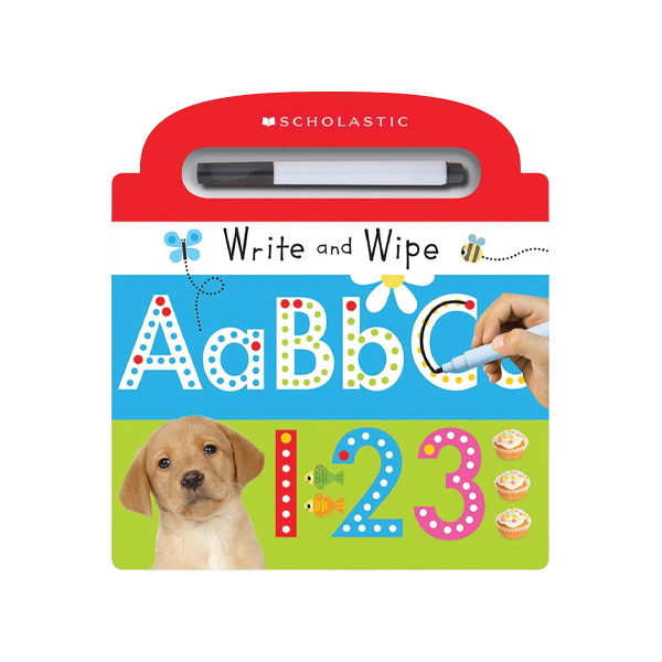B급)스콜라스틱 Write and Wipe ABC, 123 - 보드북