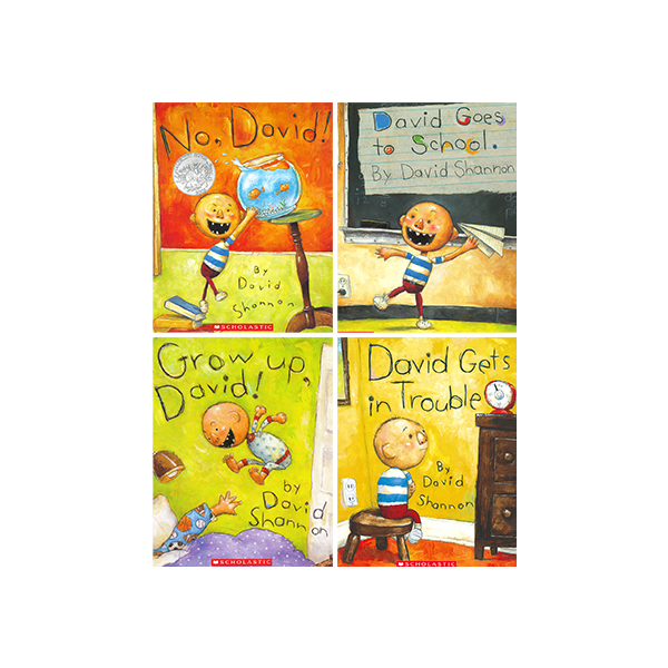 칼데콧 수상작가 David Shannon Story 4 Books Collection - 페이퍼북