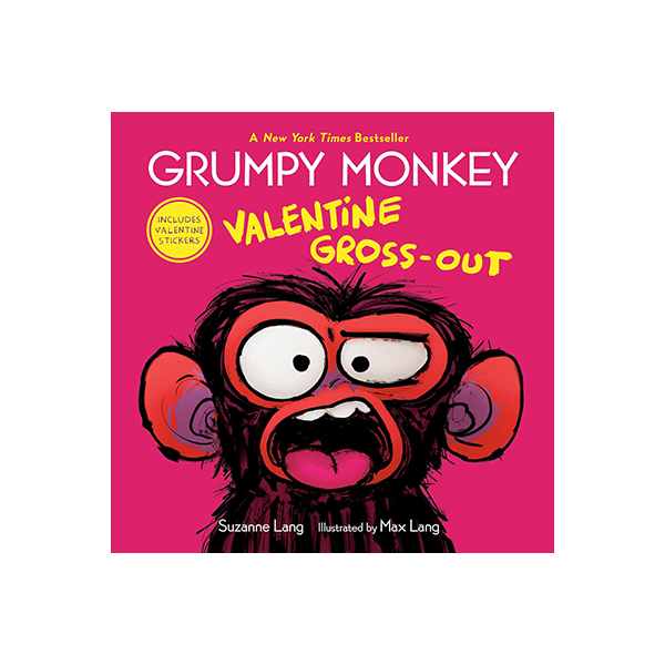 Grumpy Monkey : Valentine Gross-Out (스티커 포함) - 하드커버북