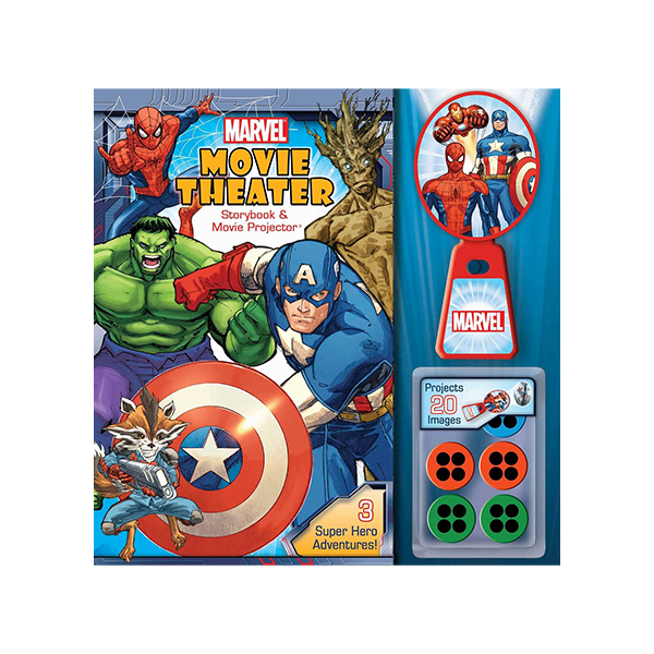 Marvel Movie Theater Storybook & Movie Projector - 하드커버