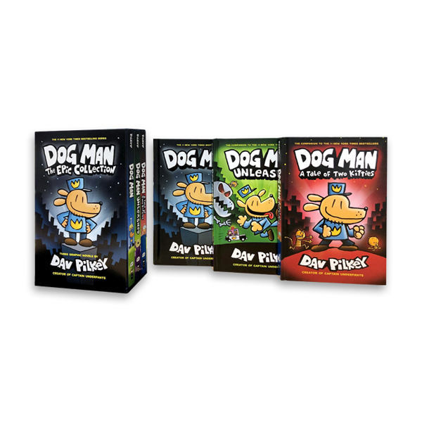 Dog Man : The Epic Collection 3 Books Box Set (Dog Man 1~3) - 그래픽노블/하드커버북