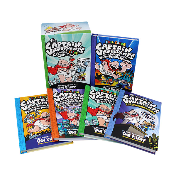 데브 필키 The Captain Underpants Colossal Color Collection 5 Books Set - 그래픽노블/하드커버