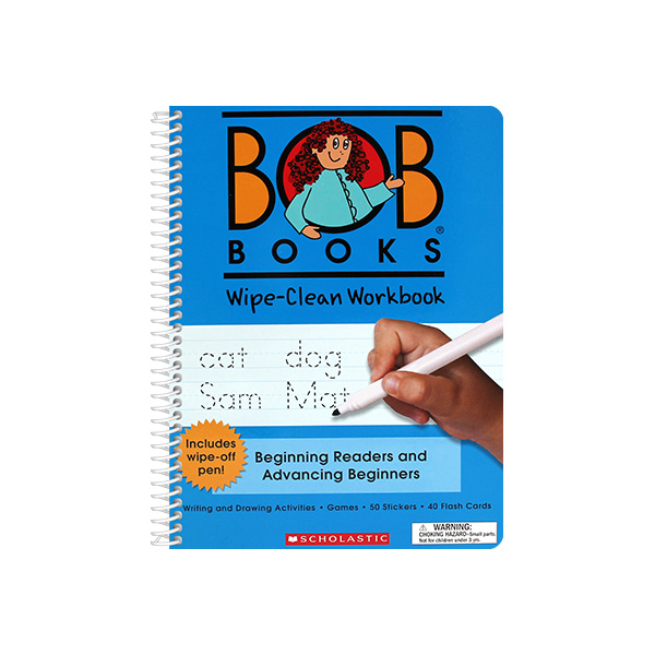 스콜라스틱 Bob Books : Wipe-Clean Workbook Beginning Readers and Advancing Beginners (마카 펜 포함) - 페이퍼북