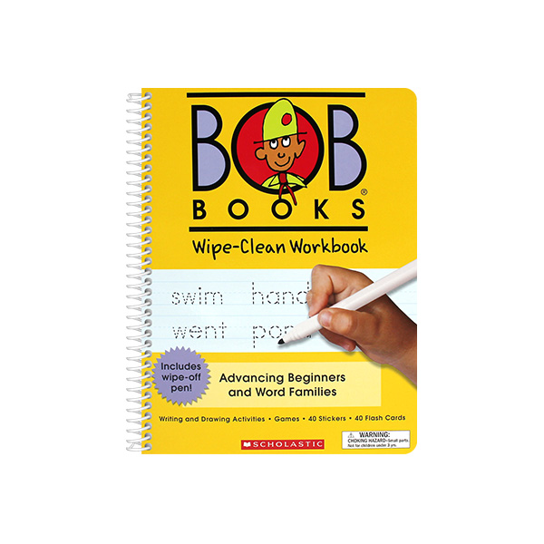 스콜라스틱 Bob Books : Wipe-Clean Workbook Advancing Beginners and Word Families (마카 펜 포함) - 페이퍼북