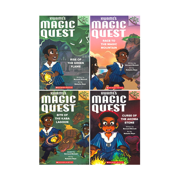 스콜라스틱 브랜치 Kwame's Magic Quest 4 Books Set - 챕터북/페이퍼북