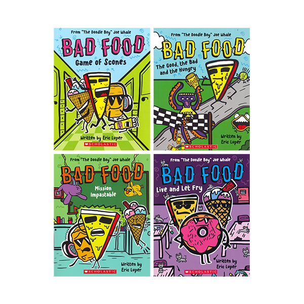 스콜라스틱 Bad Food 4 Books Set(From “The Doodle Boy” Joe Whale) - 챕터북/페이퍼북