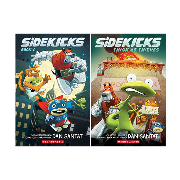 댄 샌탯 Sidekicks 2 Books Set - 그래픽노블/페이퍼북