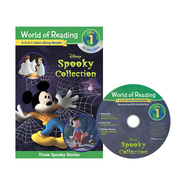 Disney's Spooky Collection 3-in-1: World of Reading (Level 1)(CD음원 포함) - 페이퍼북