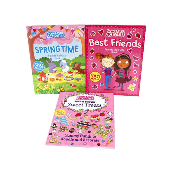 Scholastic Activities: Sticker Activity 3Books Set - 페이퍼북