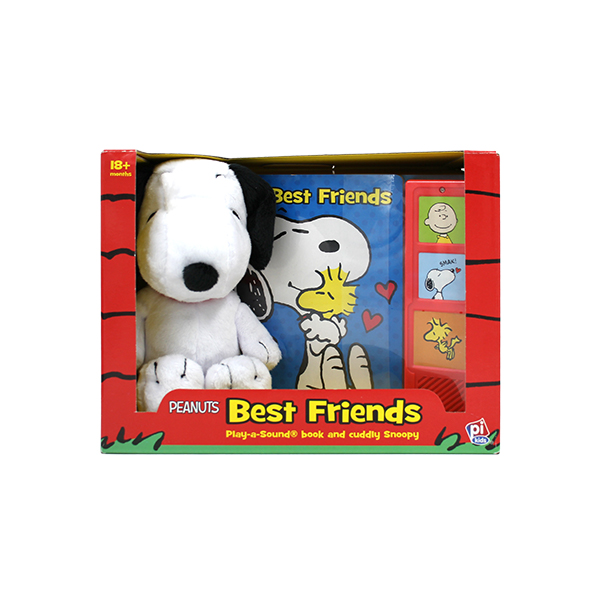 피넛츠 Peanut Best Friends: Play-a-Sound Book and Cuddly Snoopy - 사운드북/보드북