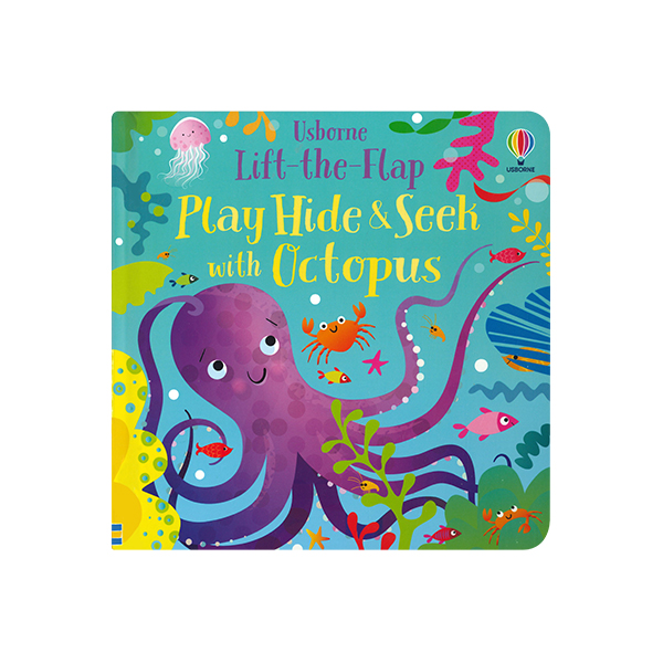 어스본 Usborne Lift-the-Flap Play Hide and Seek With Octopus - 플랩보드북
