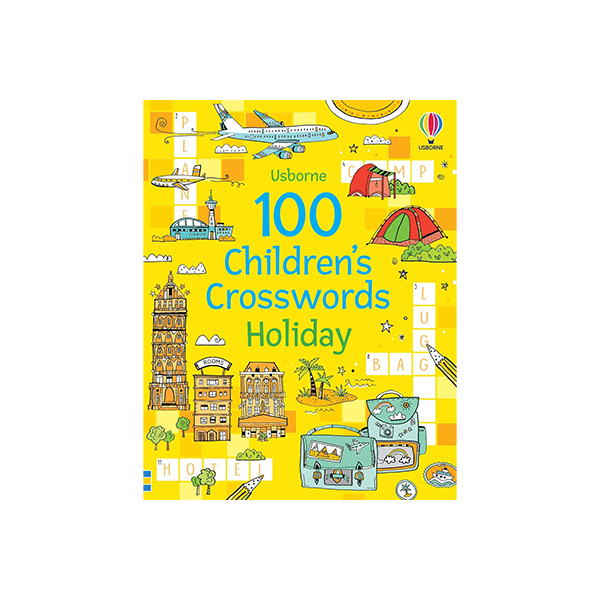 어스본 Usborne 100 Children's Crosswords Holiday - 페이퍼북