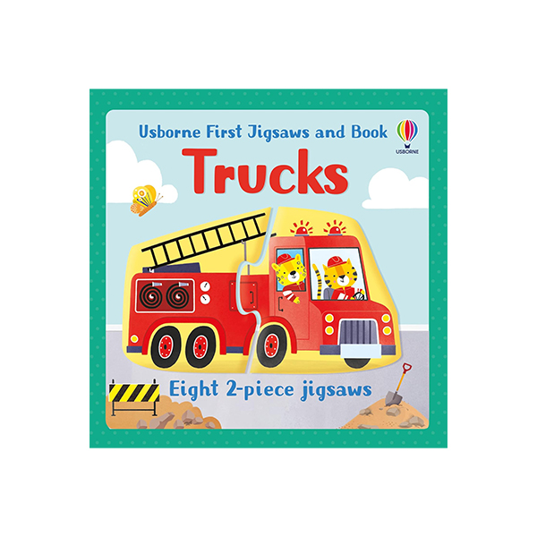 어스본 Usborne First Jigsaws and Book: Trucks (Eight 2-Piece Jigsaws) - 페이퍼북