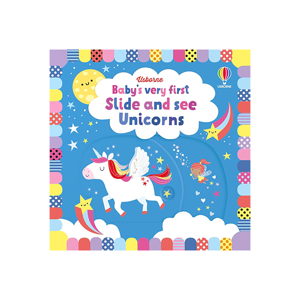 어스본 Usborne Baby's Very First Slide and See: Unicorns - 조작북/보드북
