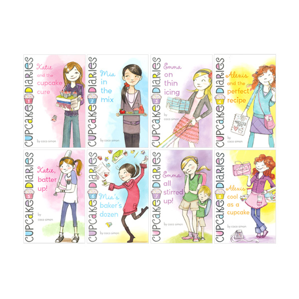 The Cupcake Diaries Collection 8 Books Set (5 Party Invitations Included!) - 챕터북/페이퍼북