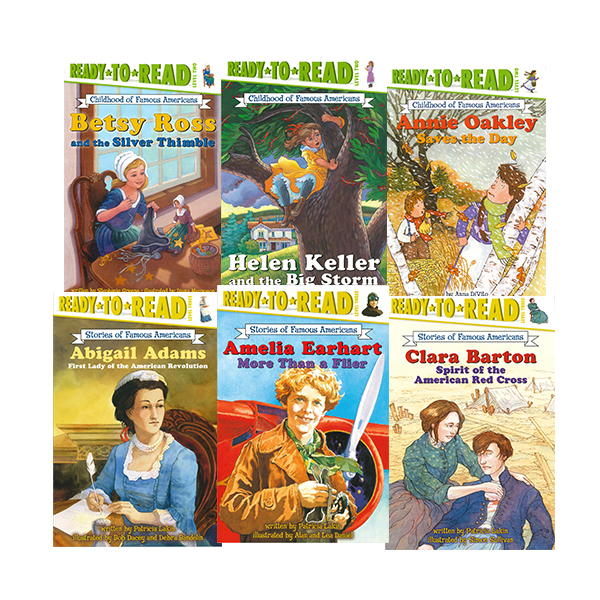 Ready-to-Read Childhood of Famous Americans 6 Books Set (Level 2&3) - 리더스