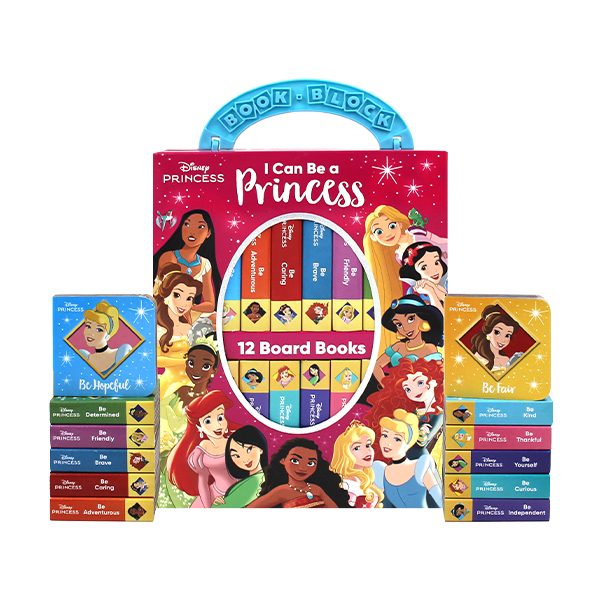 Disney Princess : I Can Be Princess My First Library Board Book Block 12 Book Set - 보드북